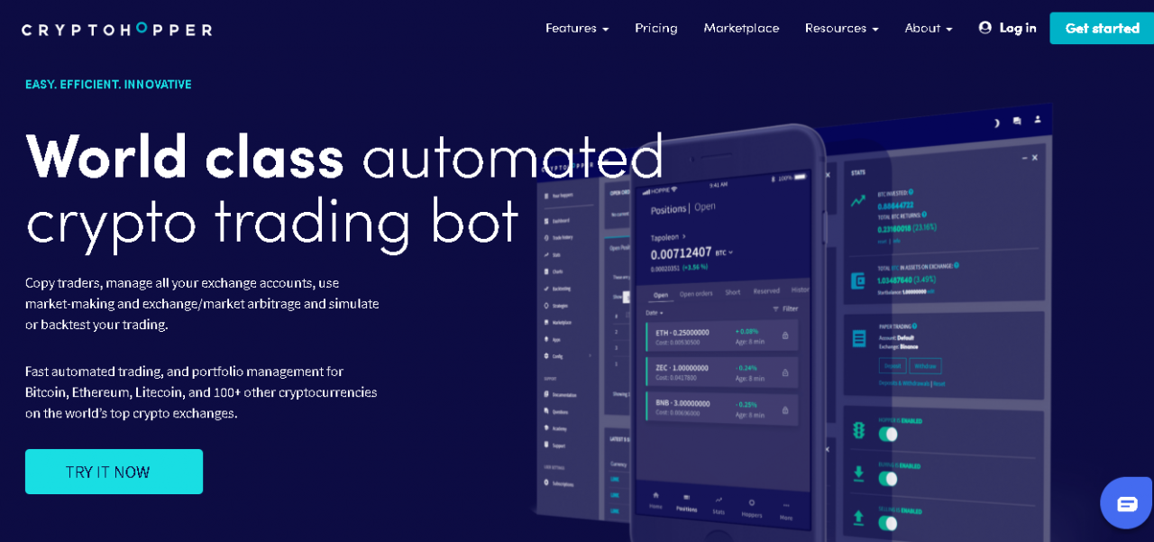 cryptohopper paper trading app