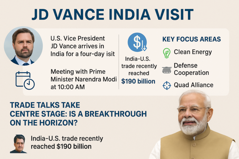 Jd vance india visit: what it means for indo-us trade and indian markets