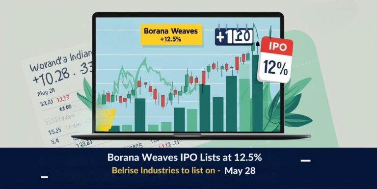 Borana weaves ipo lists strong at 12. 5% premium — belrise industries up next!