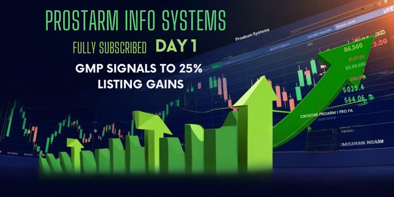 Prostarm Info Systems IPO: Fully Subscribed on Day 1 with GMP Hinting at 25% Listing Gains!