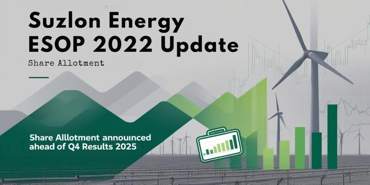 Suzlon Energy ESOP 2022 Allotment Boosts Investor Buzz Ahead of Q4 Results