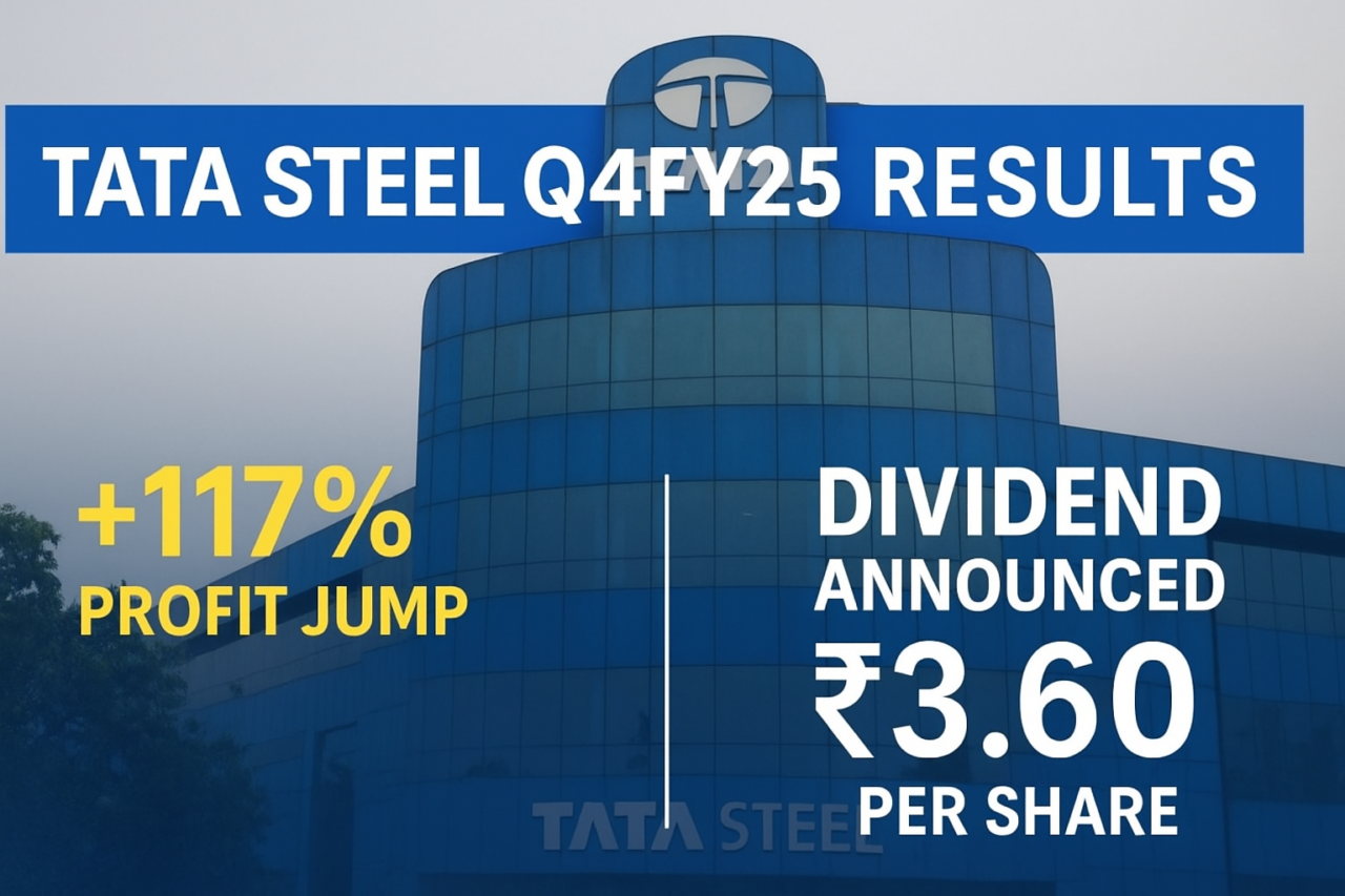 Tata Steel Q4FY25 Results: Delivers 117% Profit Jump & Dividend Announced ₹3.60 Per Share