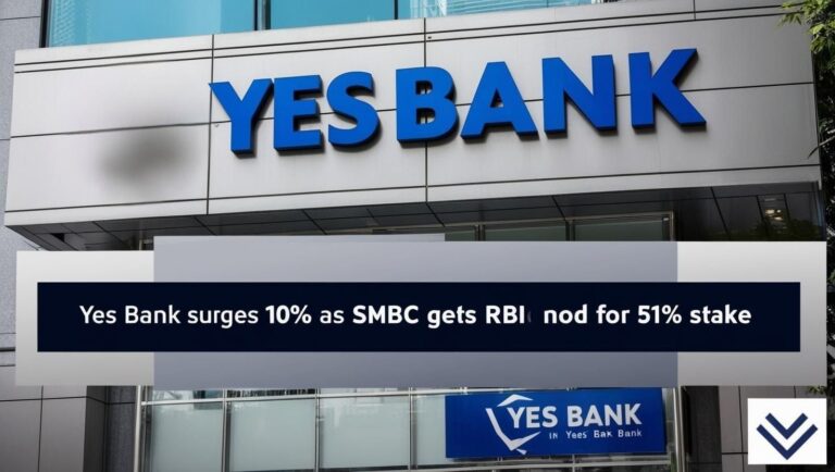 Yes bank surges 10% as smbc gets rbi nod for 51% stake