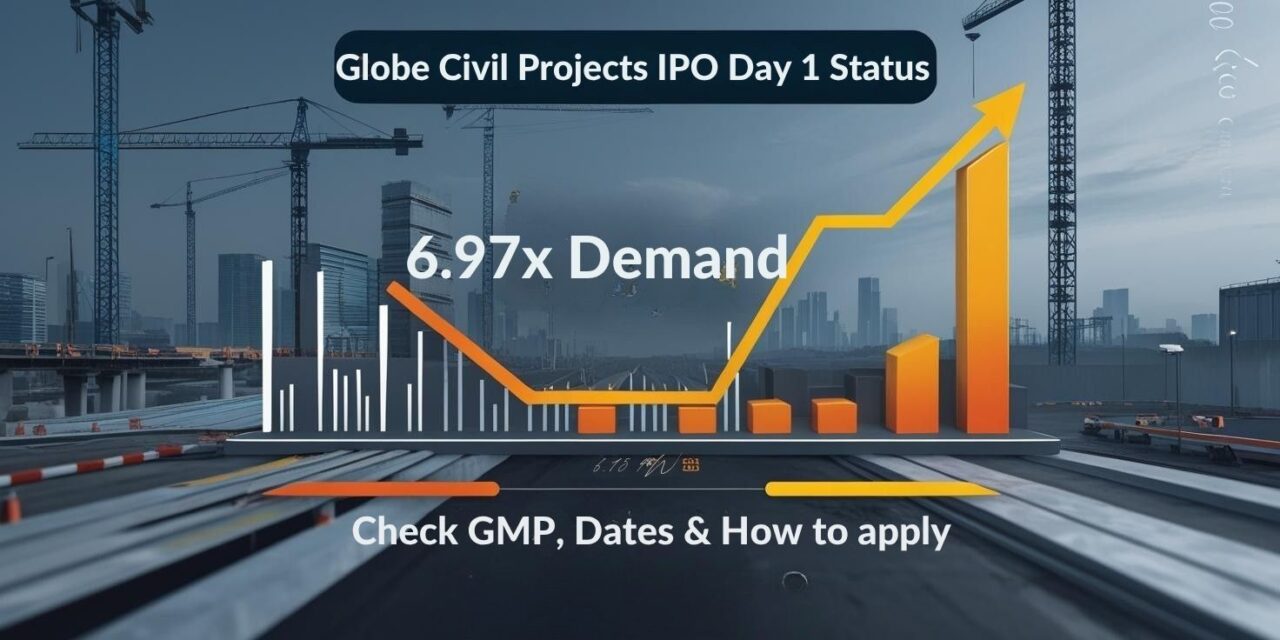 Globe Civil Projects IPO Day 1 Witnesses 6.97x Demand – Check Latest GMP, Dates & How to Apply