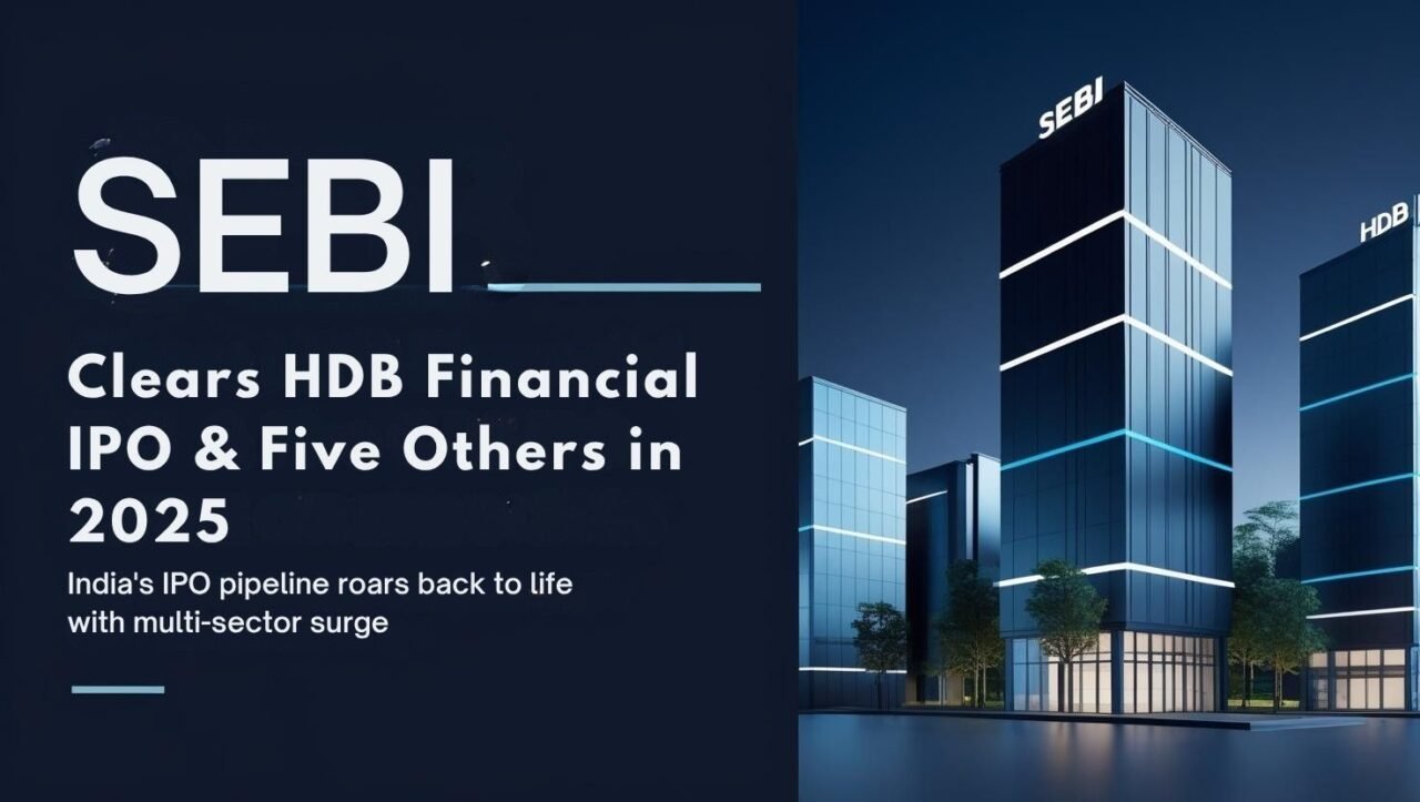 SEBI Clears HDB Financial IPO & Five Others in 2025: India’s IPO Pipeline Roars Back to Life With Multi-Sector Surge 1 SEBI Clears HDB Financial IPO & Five Others in 2025 India's IPO pipeline roars back to life with multi-sector surge