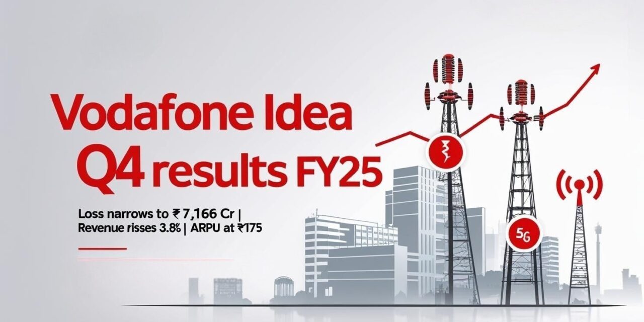 Vodafone Idea Q4 Results 2025: ₹7,166 Cr Loss,₹20,000 Cr Fundraise – Key Highlights Inside!